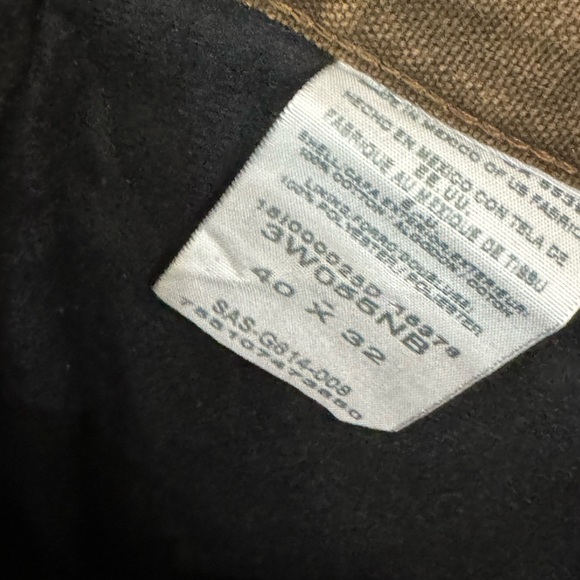 Brown Wrangler Riggs Workwear Insulated Warm Men’s 40x32 Heavy Duty Pants NICE - Picture 7 of 8